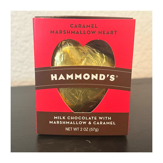 Hammonds Caramel Marshmallow Candy Heart