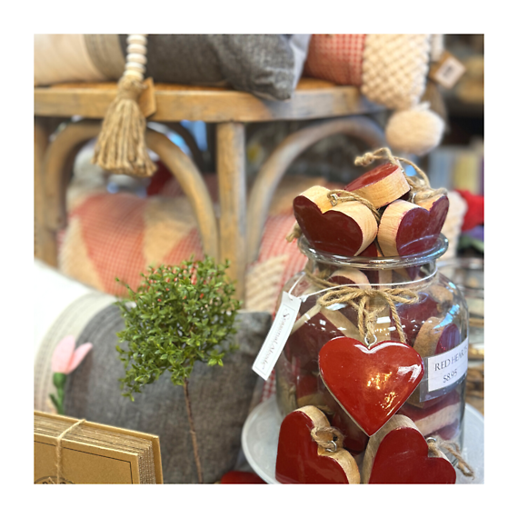 Red Wooden Heart