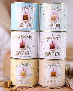 Celebratory CanCakes - with a candle